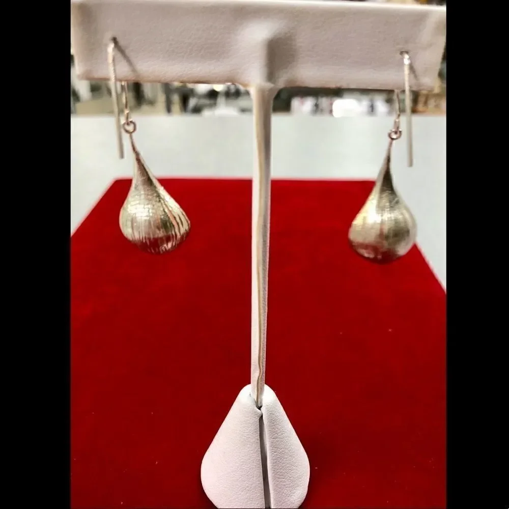RCI Italy Pink Pearl Drop Earrings Sterling Silver 925